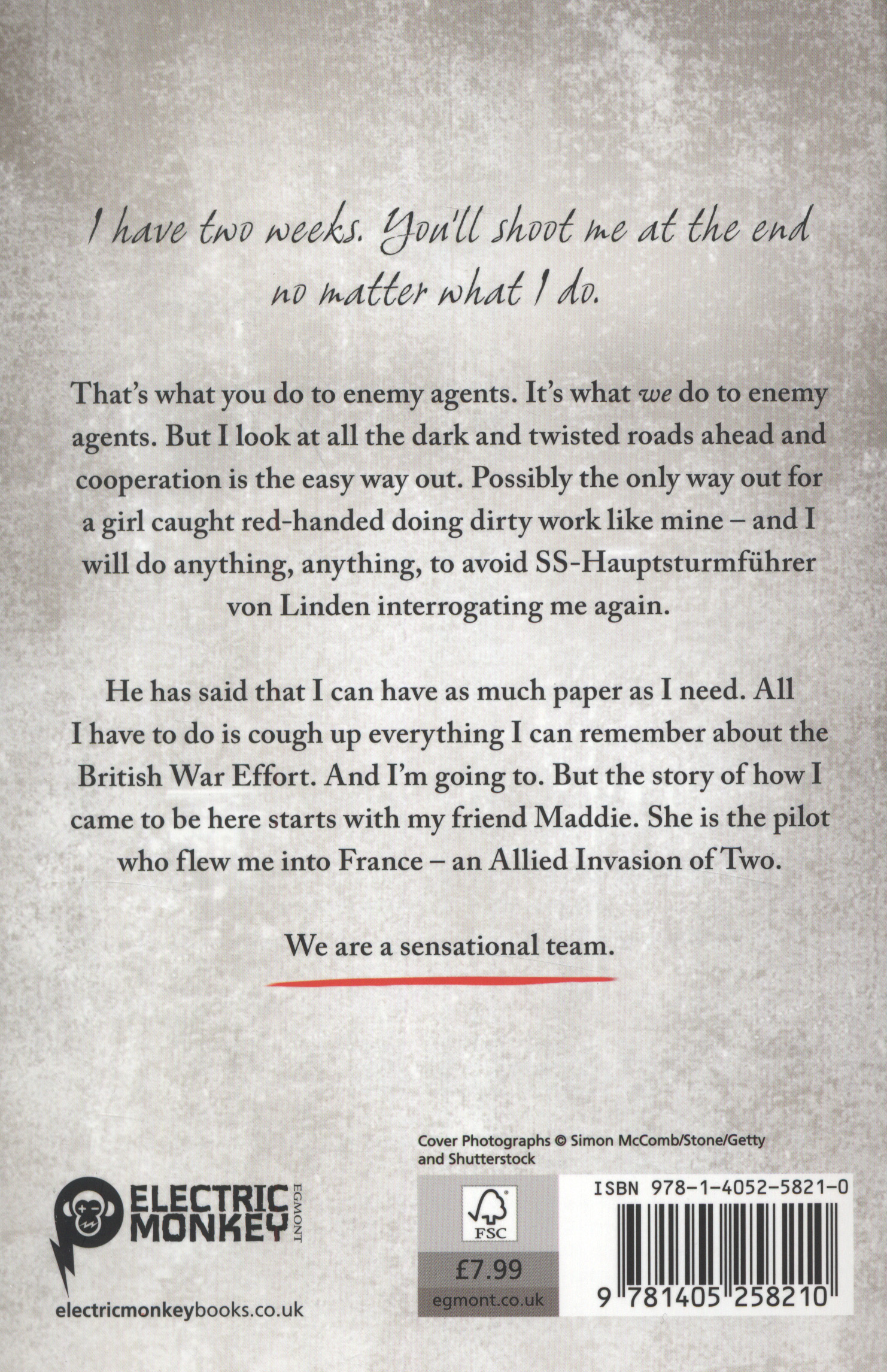 Code name Verity by Wein, Elizabeth (9781405258210) BrownsBfS