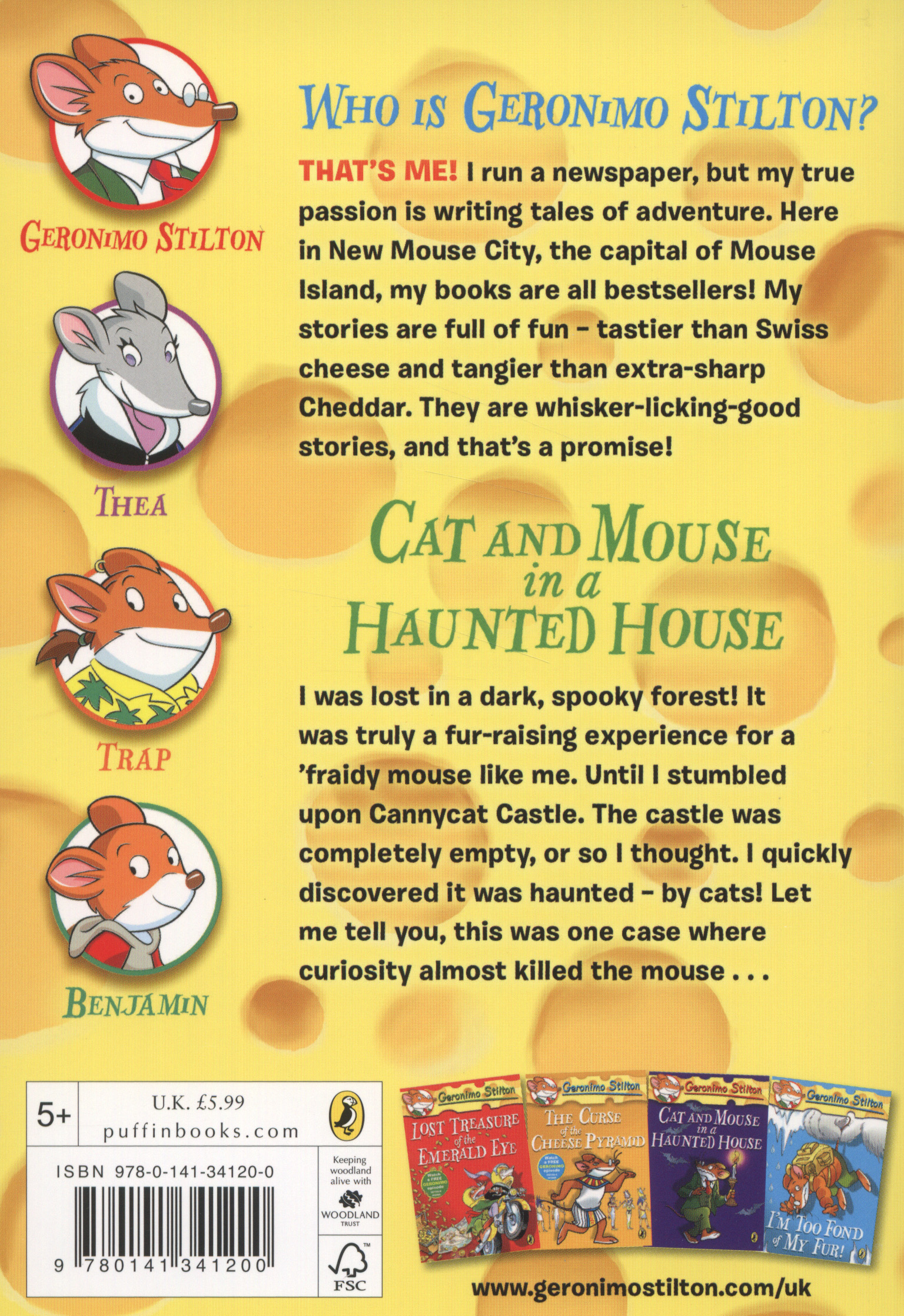 Cat And Mouse In A Haunted House By Stilton Geronimo Brownsbfs