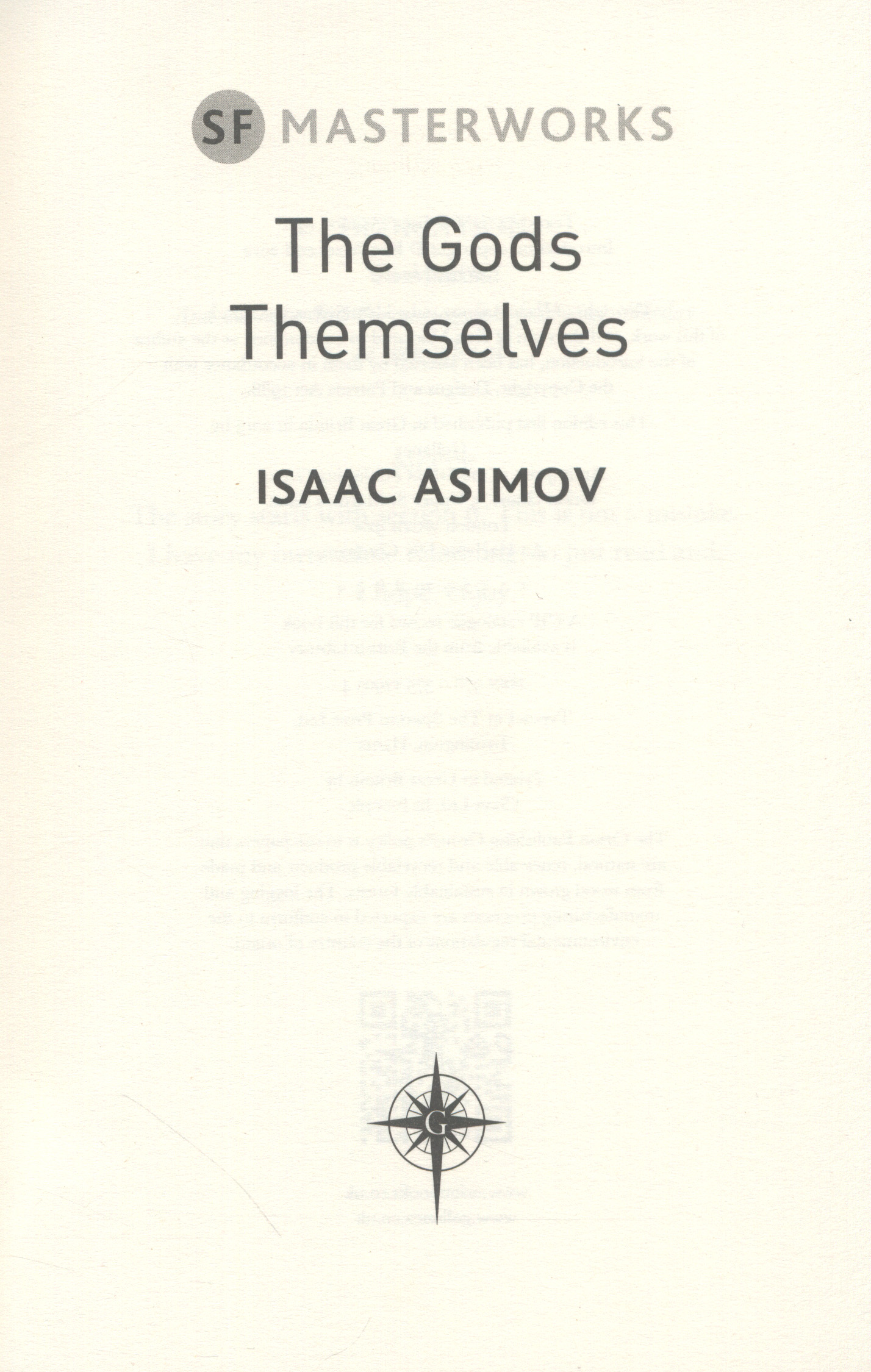 The gods themselves by Asimov, Isaac (9780575129054) BrownsBfS
