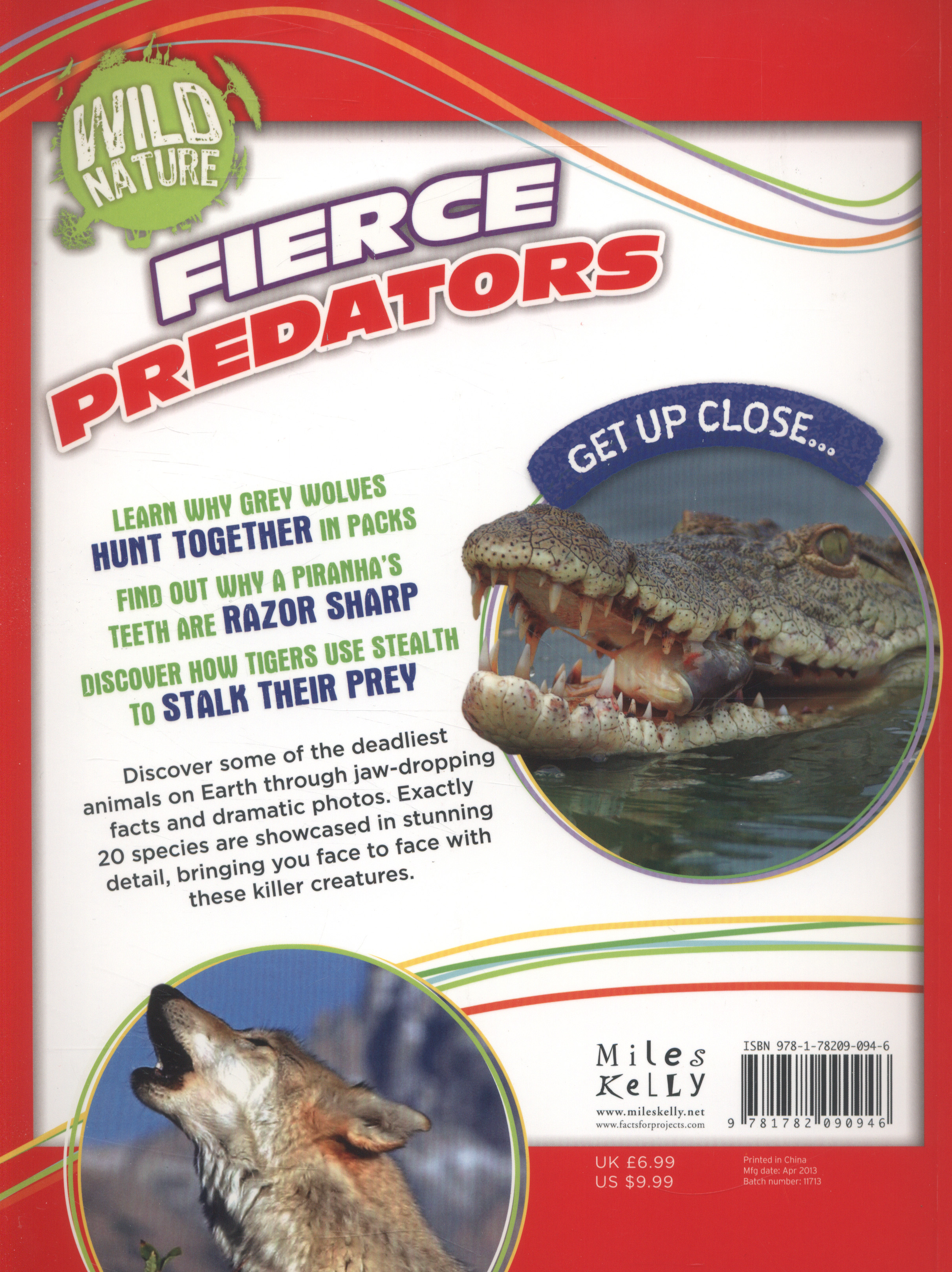 Wild Nature: Fierce Predators by Kelly, Miles (9781782090946) | Browns ...