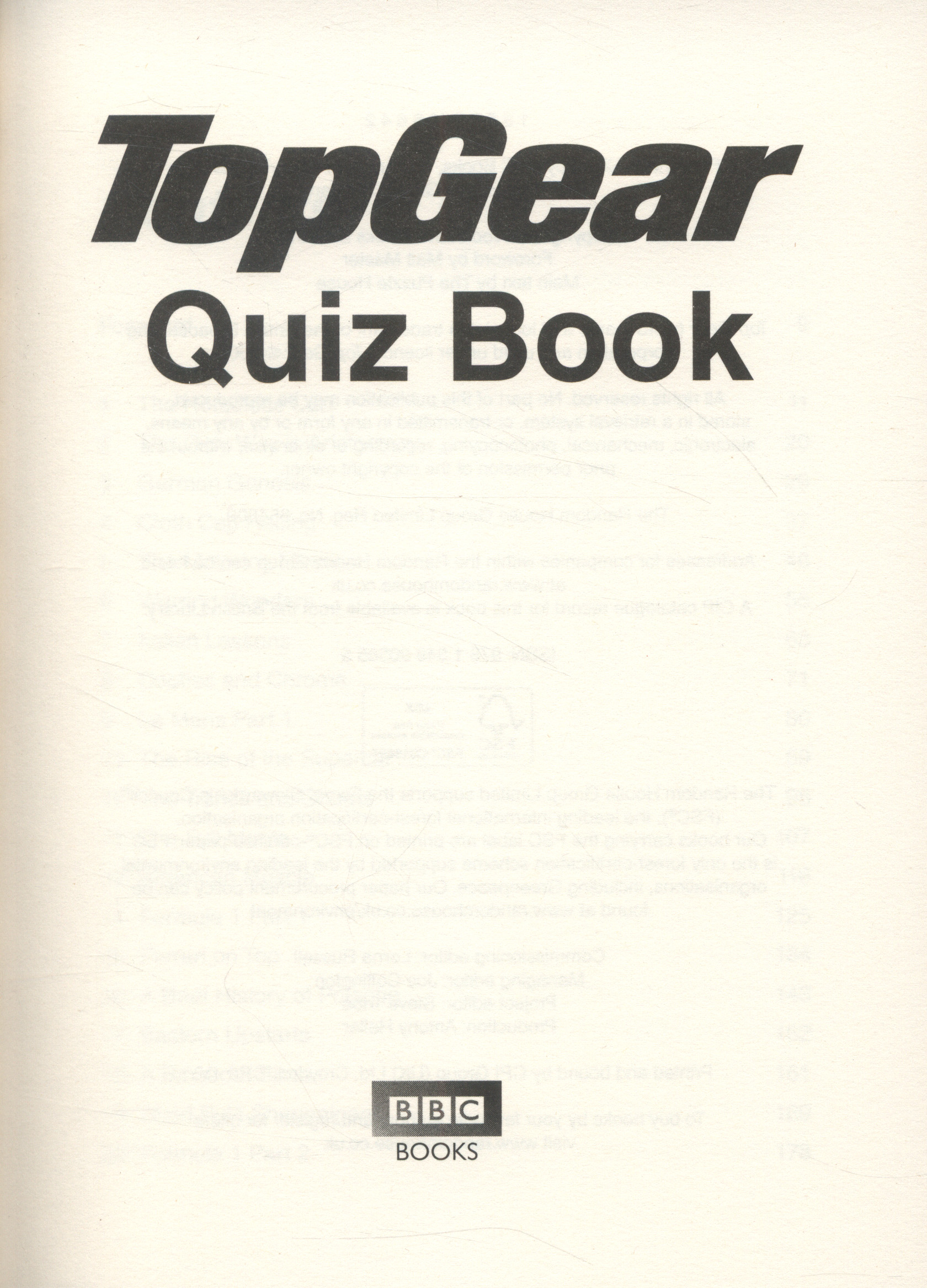 Top Gear quiz book by Master, Matt (Author) (9781849905855) BrownsBfS