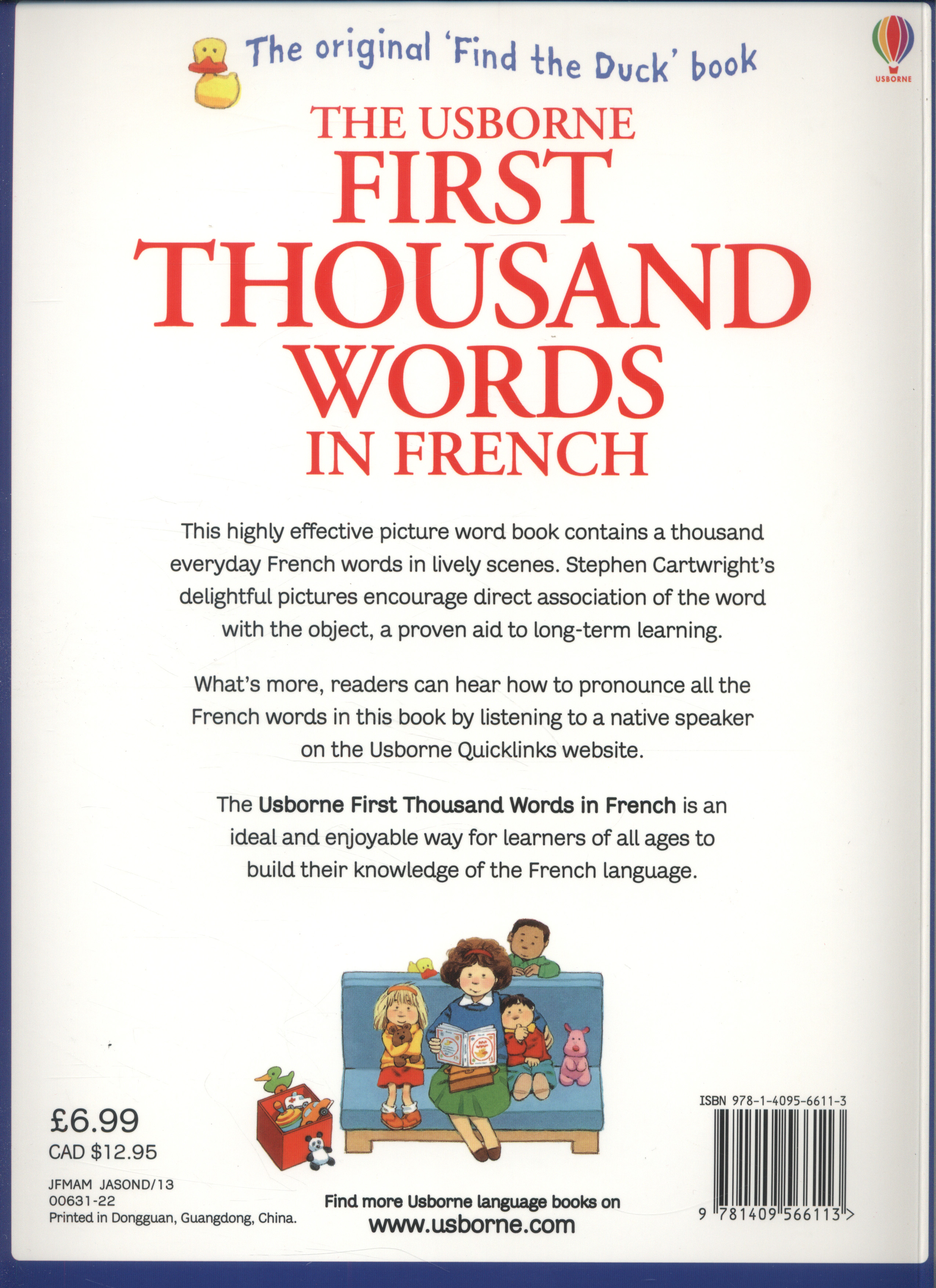 The usborne first thousand words in french by amery heather