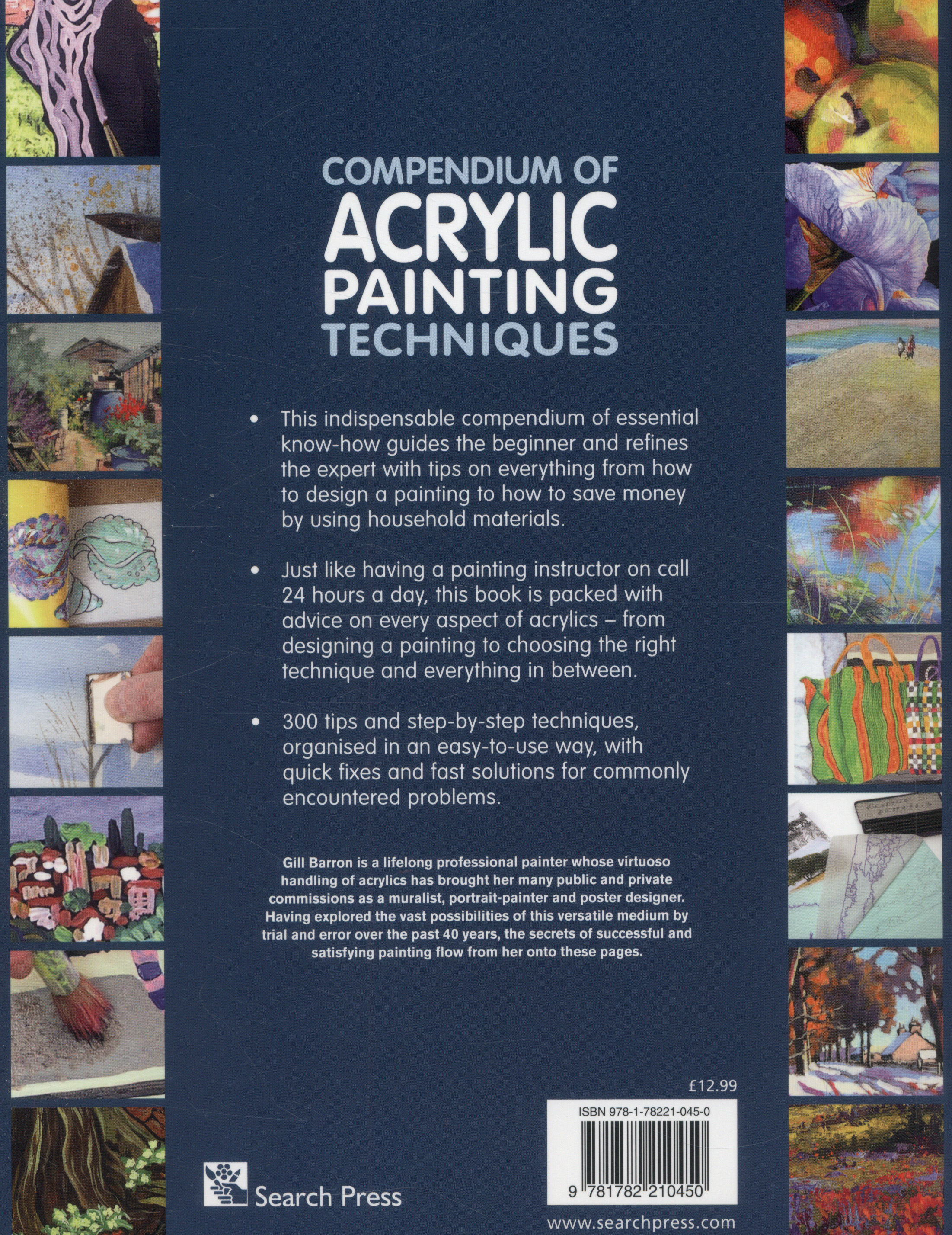 Compendium of Acrylic Painting Techniques by Barron, Gill ...