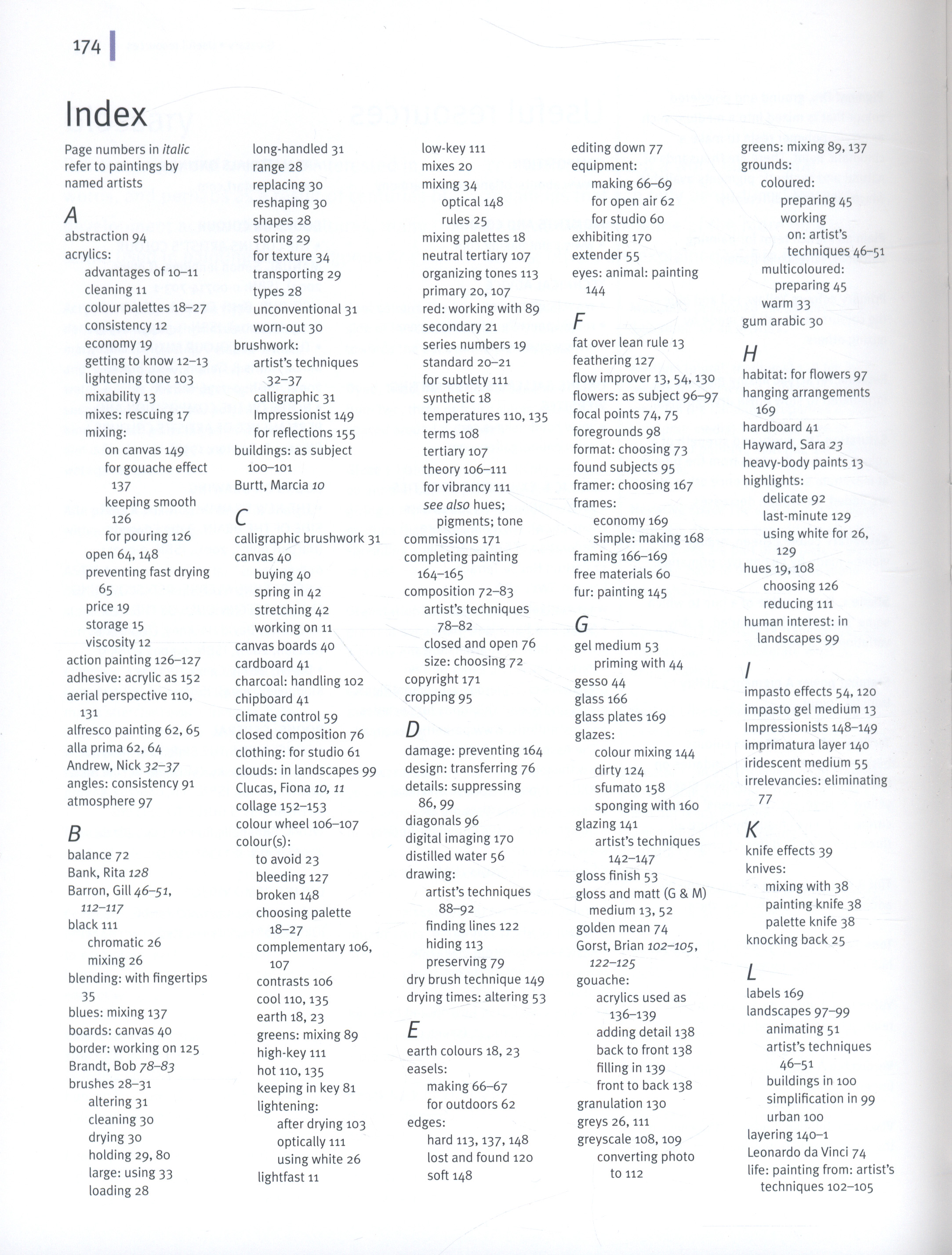 Compendium of Acrylic Painting Techniques by Barron, Gill ...