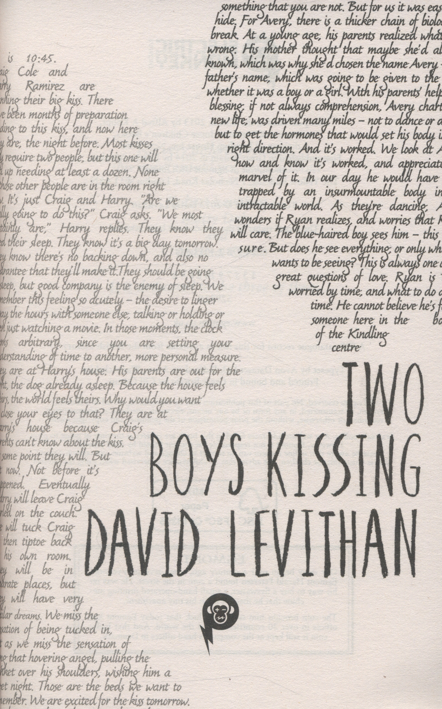 Two boys kissing by Levithan, David (9781405264433) | BrownsBfS