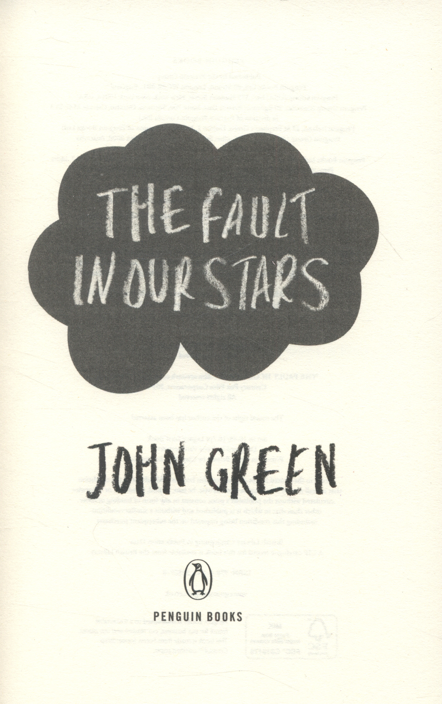 The fault in our stars by Green, John (9780141355078) BrownsBfS