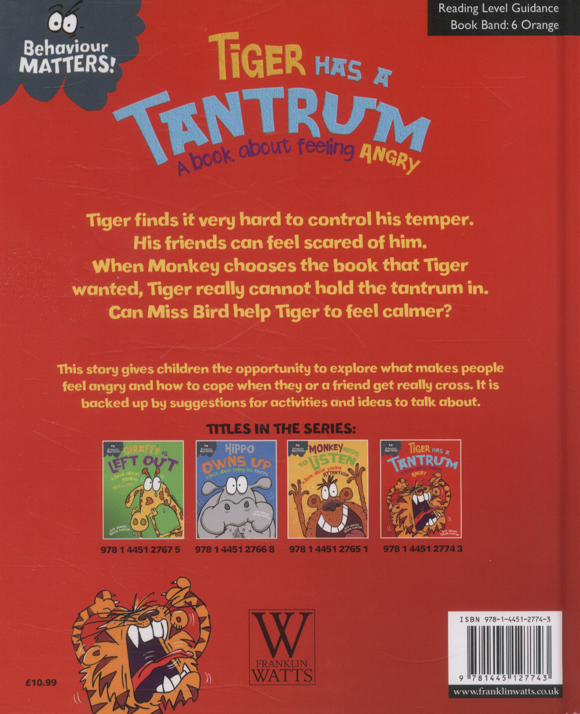 Tiger has a tantrum by Graves, Sue (9781445127743) BrownsBfS