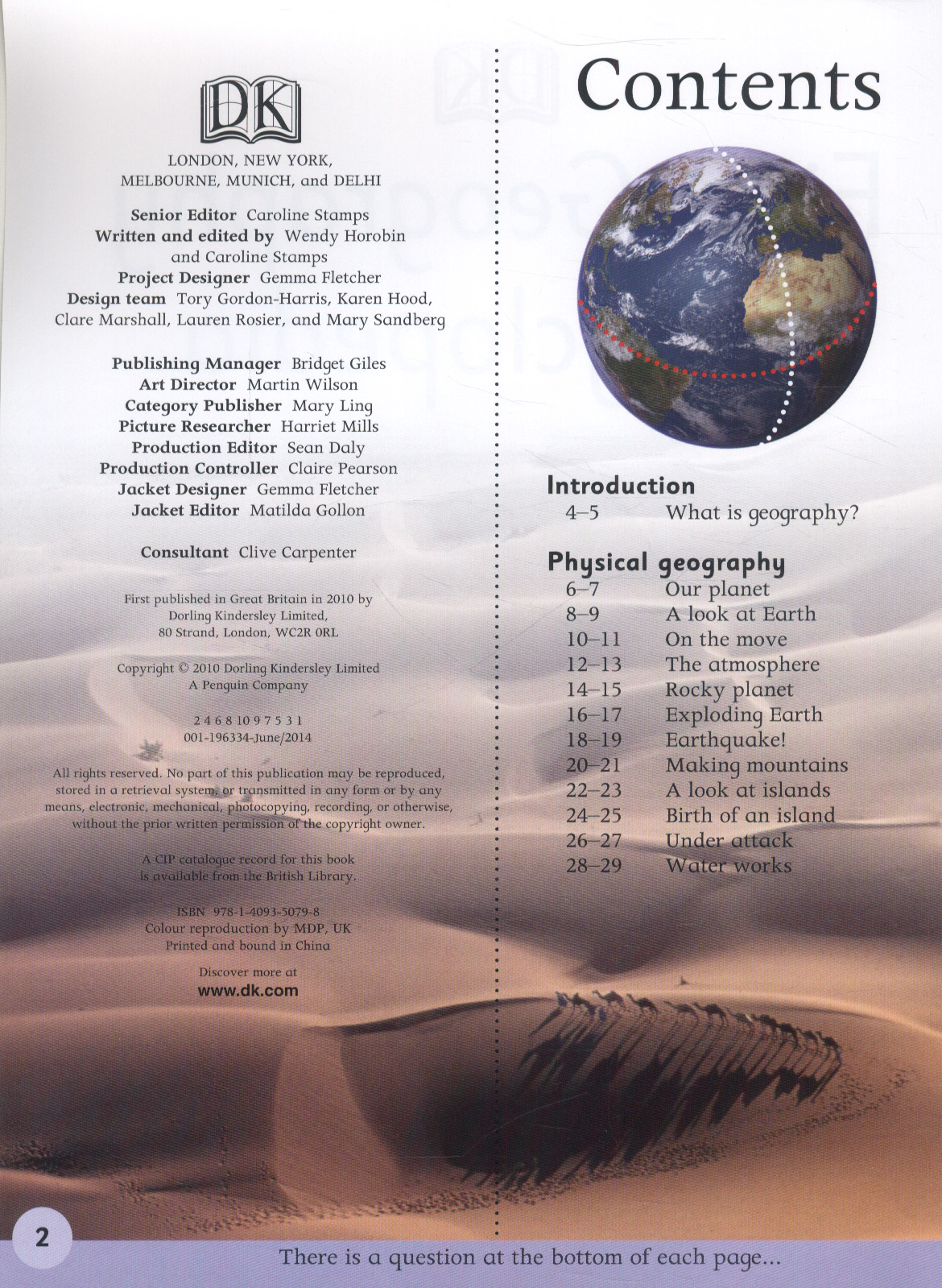 First geography encyclopedia by DK (9781409350798) BrownsBfS