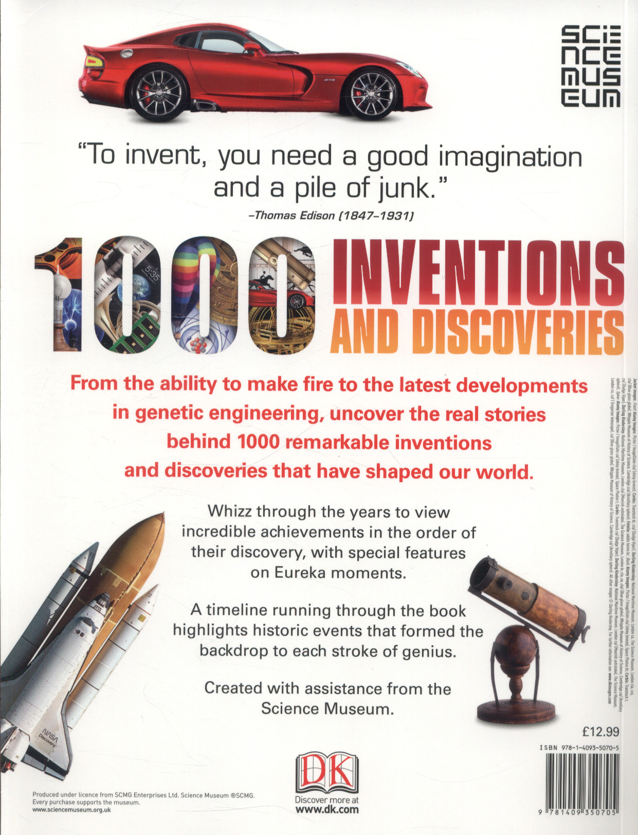 1000 Inventions and Discoveries by Bridgman, Roger (9781409350705 ...