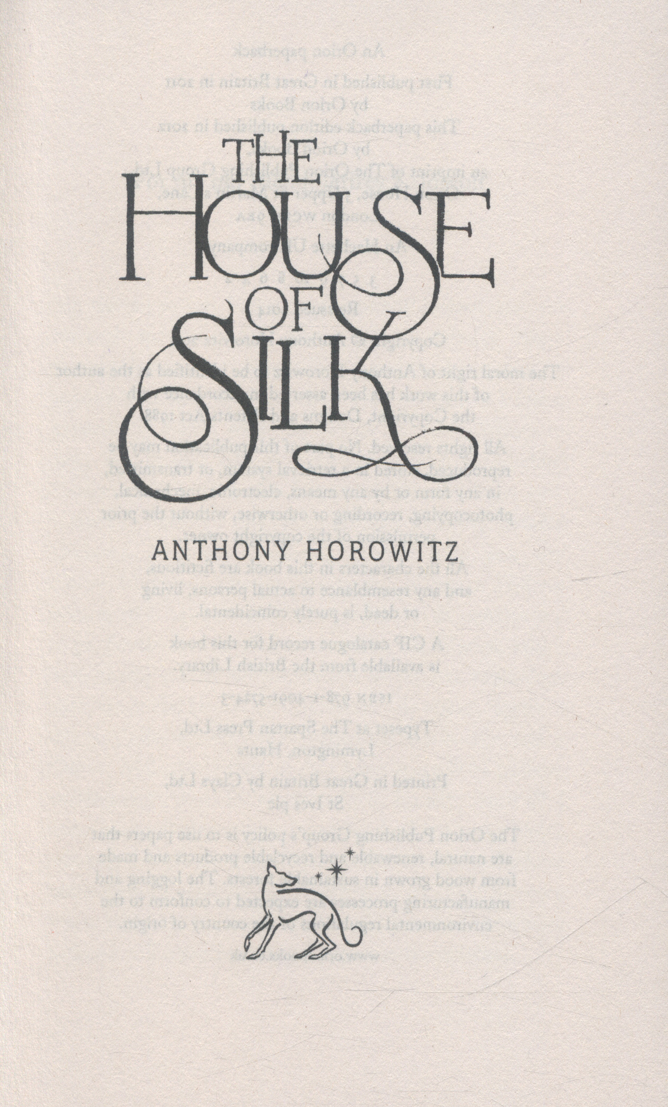 The House of Silk by Horowitz, Anthony (9781409157243) BrownsBfS