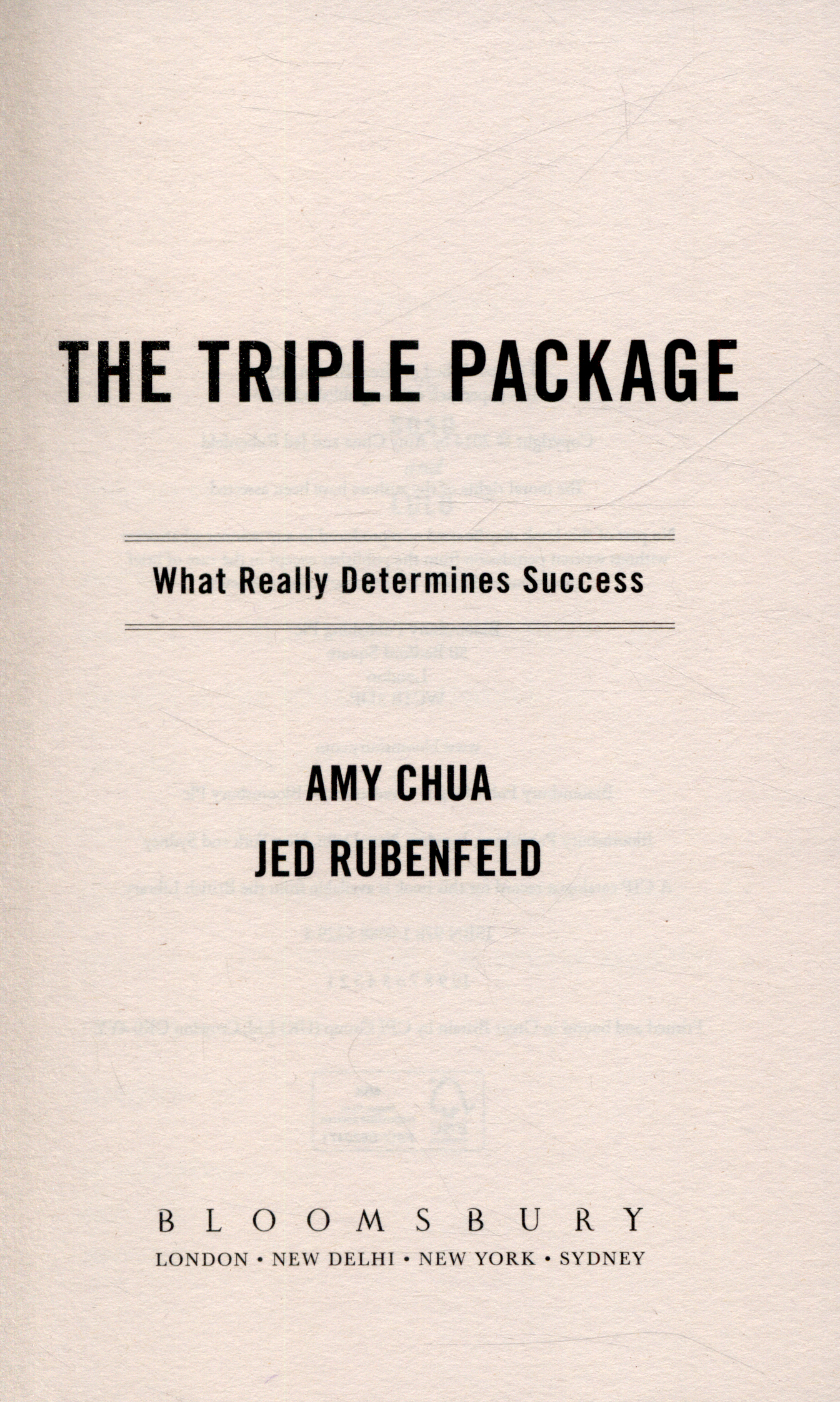 The Triple Package by Chua, Amy (9781408852293) | Browns Books