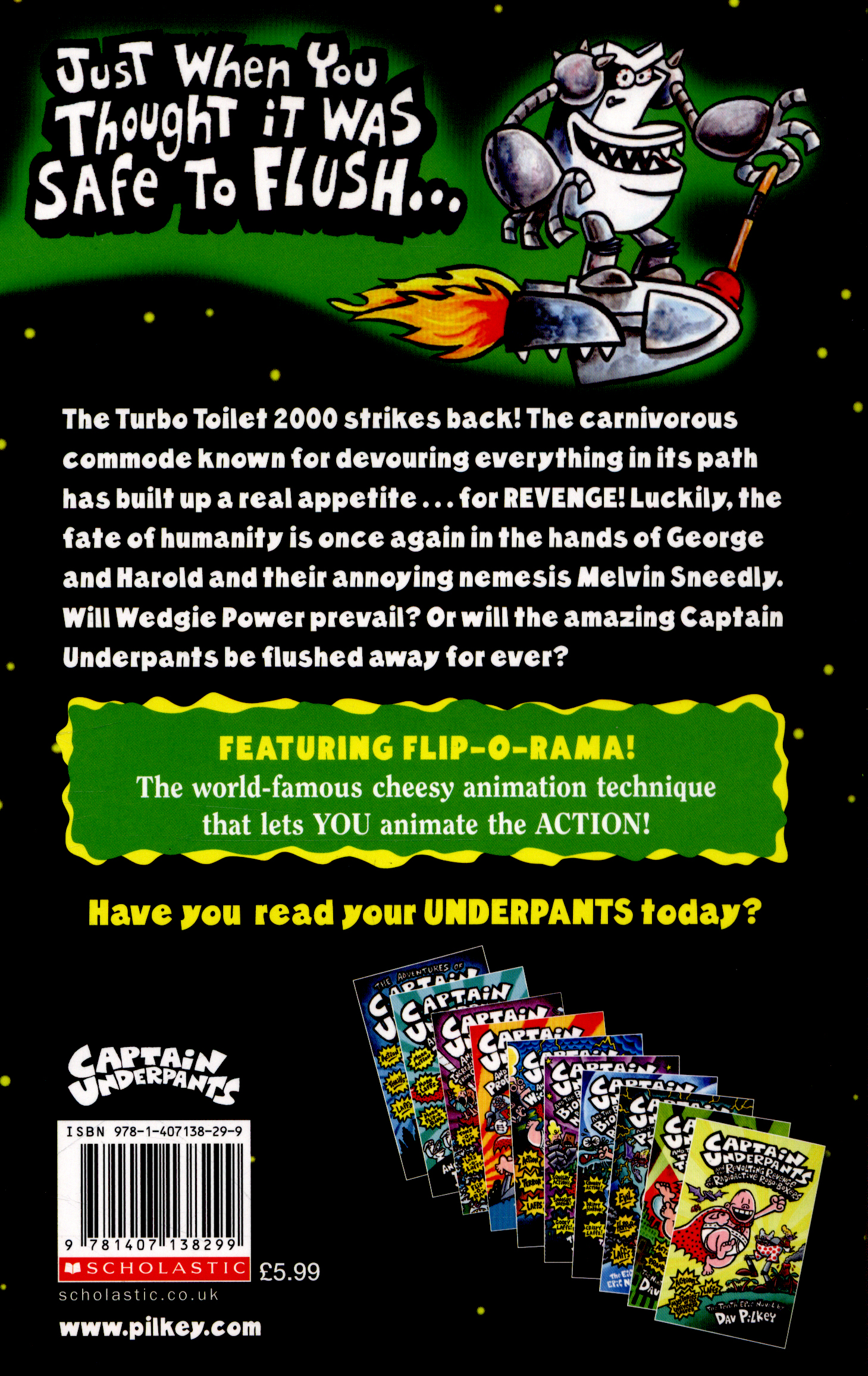 Captain Underpants and the tyrannical retaliation of the Turbo Toilet ...