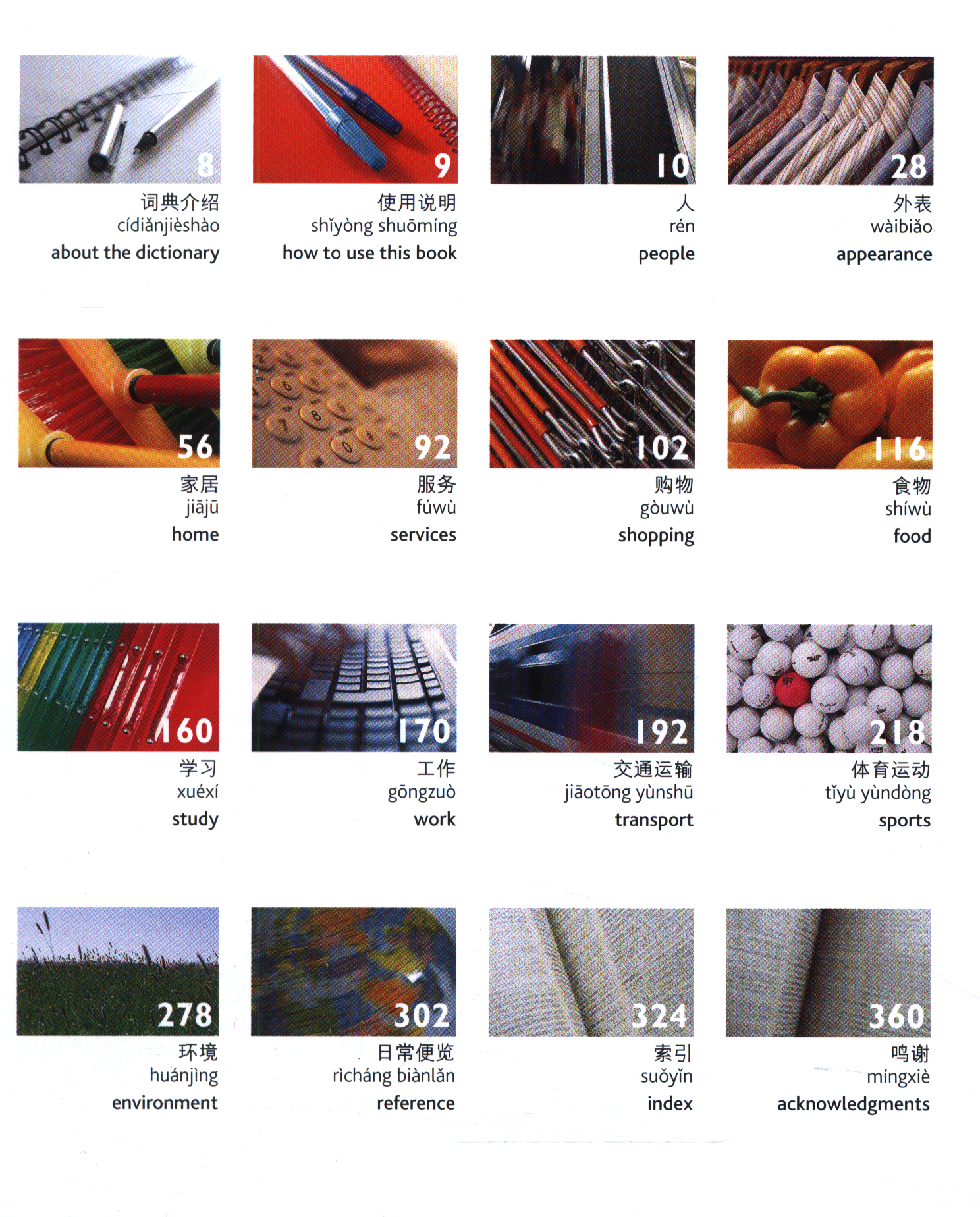 Mandarin Chinese English visual bilingual dictionary by DK