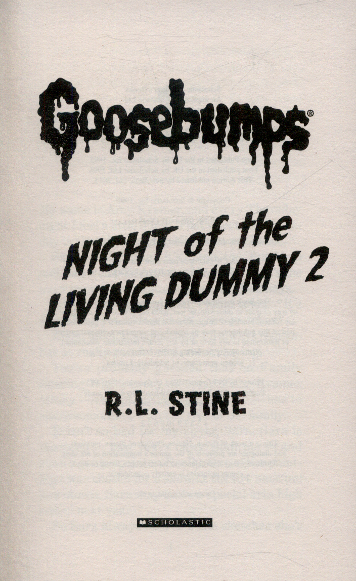 Night of the living dummy 2 by Stine, R.L. (9781407157320) BrownsBfS