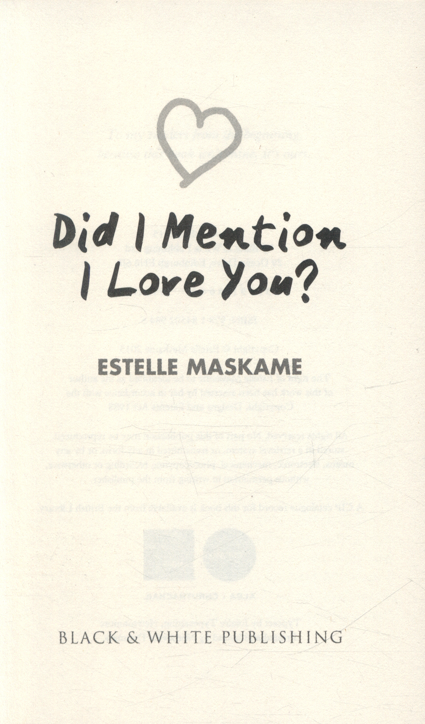 Did I Mention I Love You Pdf
