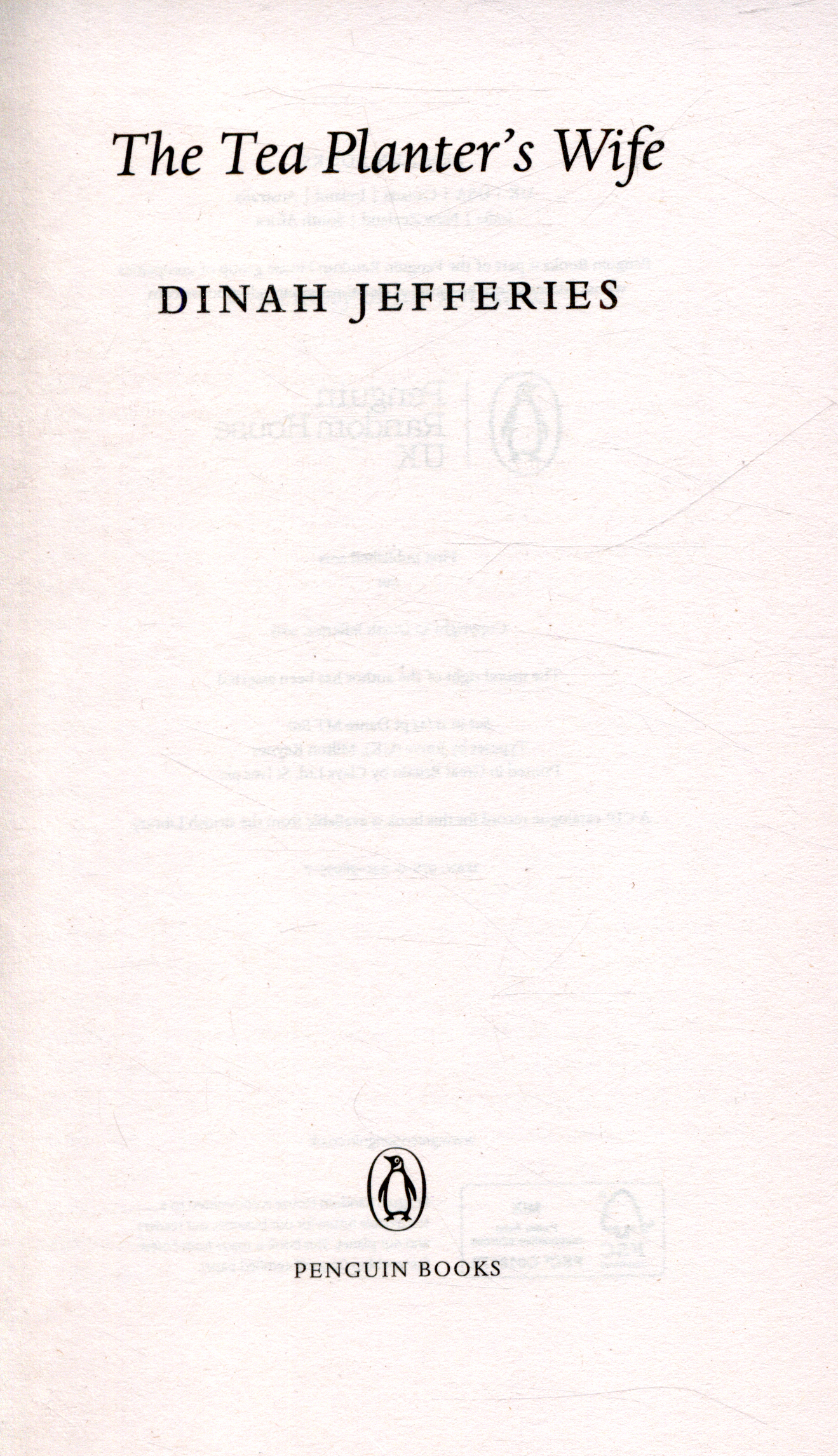 The tea planter's wife by Jefferies, Dinah (9780241969557) BrownsBfS