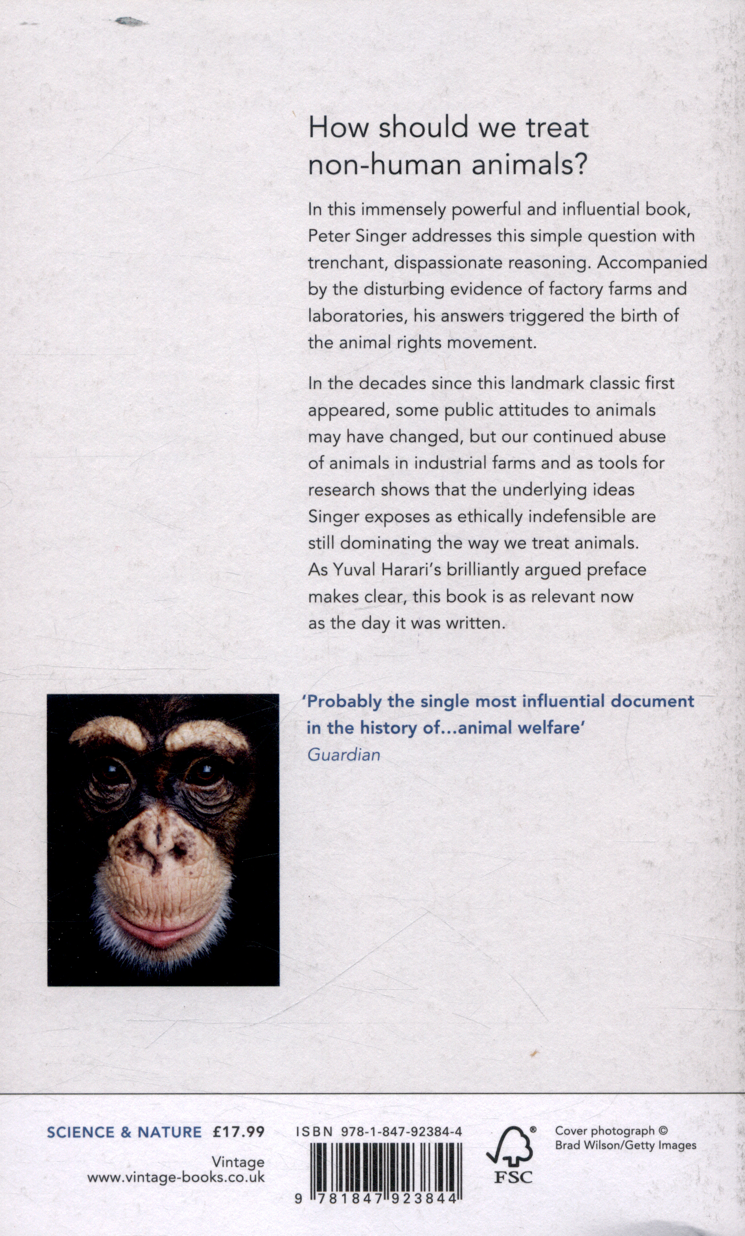 Animal liberation by Singer, Peter (9781847923844) | BrownsBfS
