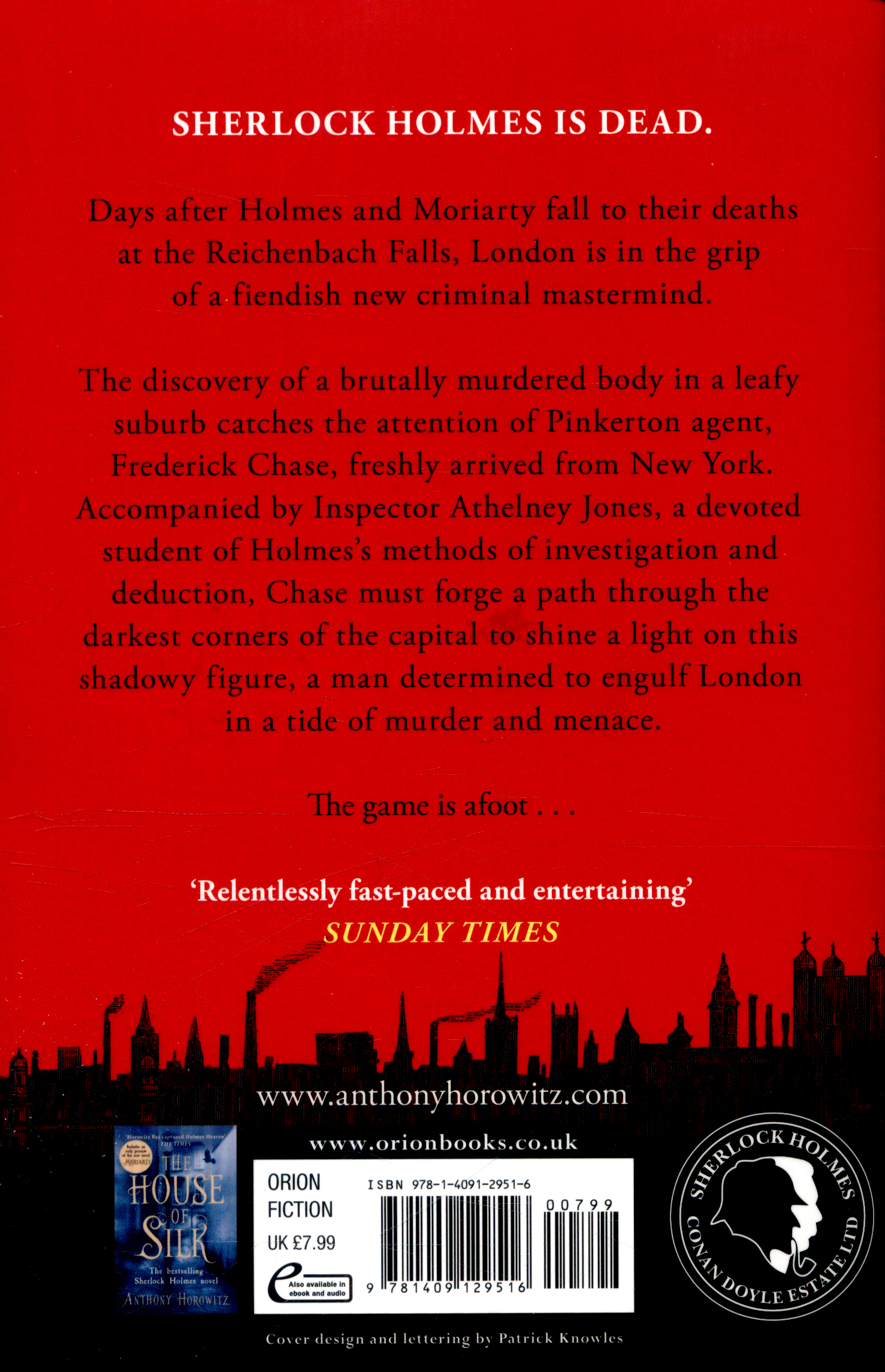 Moriarty by Horowitz, Anthony (9781409129516) BrownsBfS