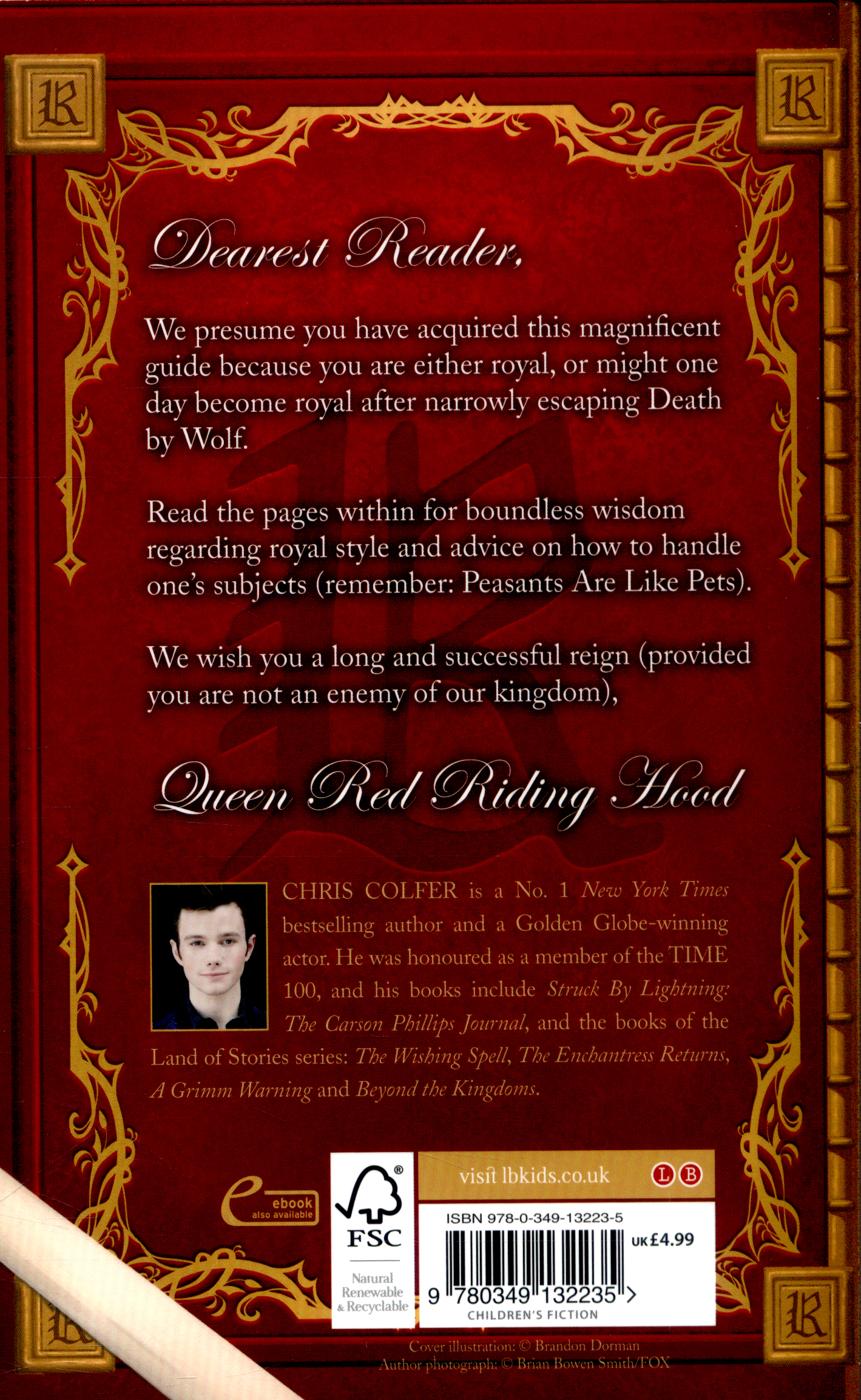 Queen Red Riding Hood S Guide To Royalty By Colfer Chris Brownsbfs