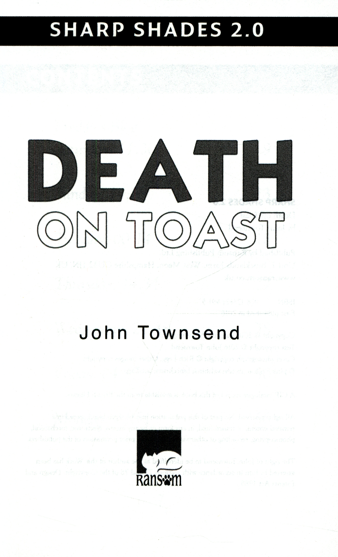 Death on toast by TOWNSEND, JOHN (9781781279915) BrownsBfS