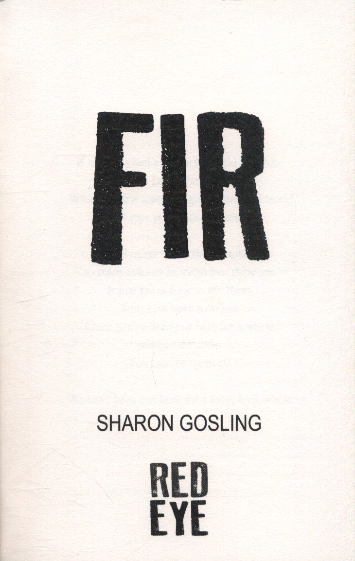 Fir by Gosling, Sharon (9781847158239) | Browns Books