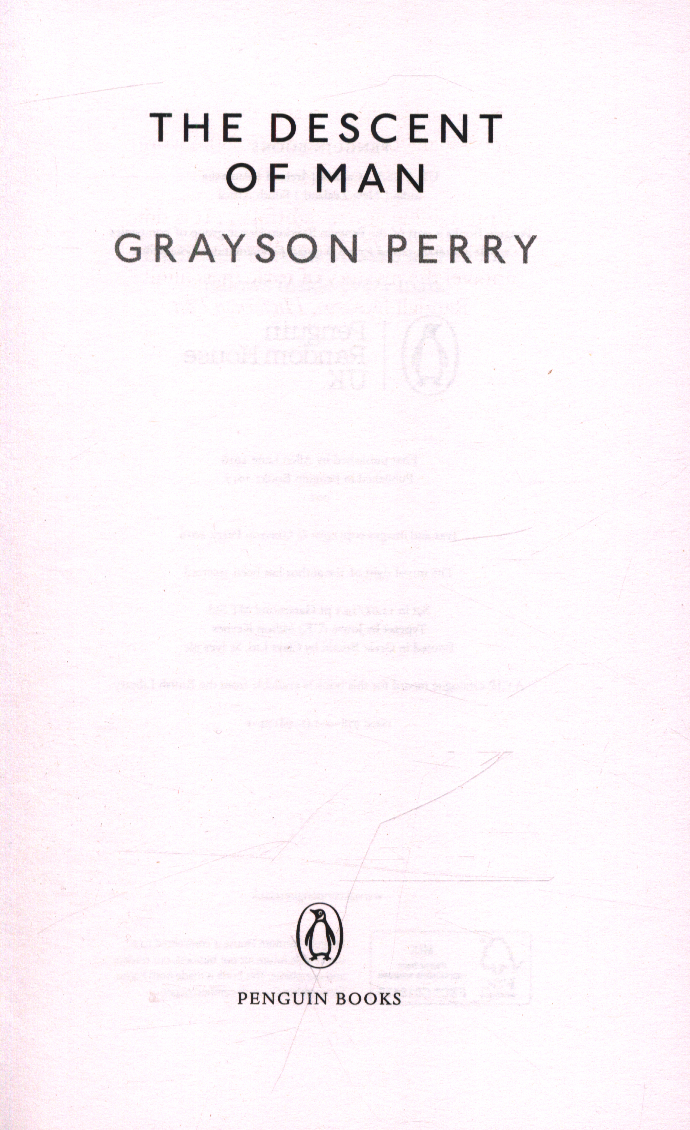 The descent of man by Perry, Grayson (9780141981741) BrownsBfS The descent of man by Perry, Grayson (9780141981741) BrownsBfS