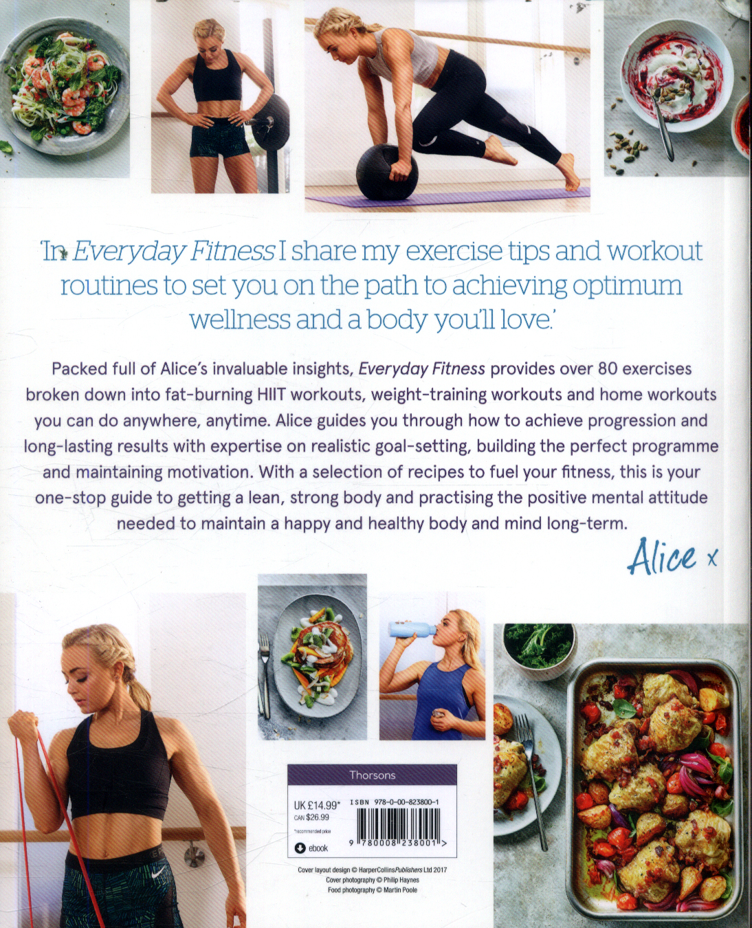 Clean Eating Alice Everyday Fitness by Liveing, Alice (9780008238001 ...