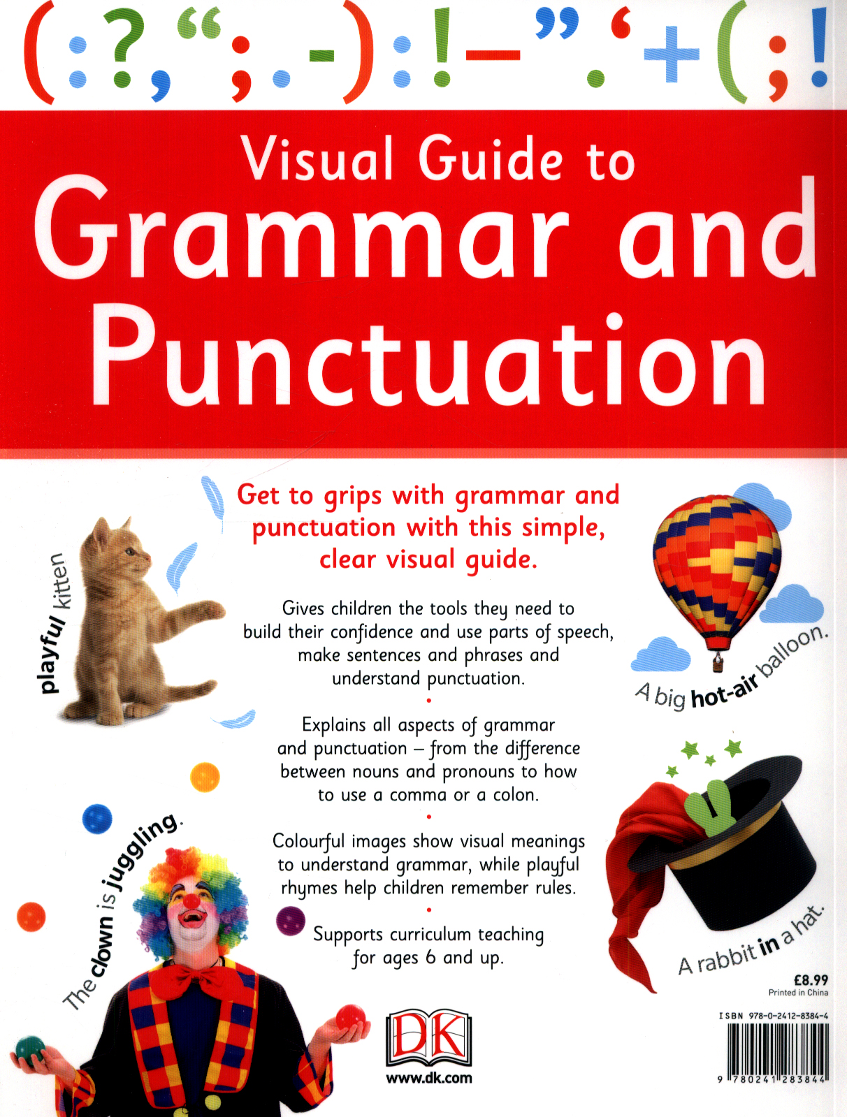 Visual guide to grammar and punctuation by DK (9780241283844) | BrownsBfS