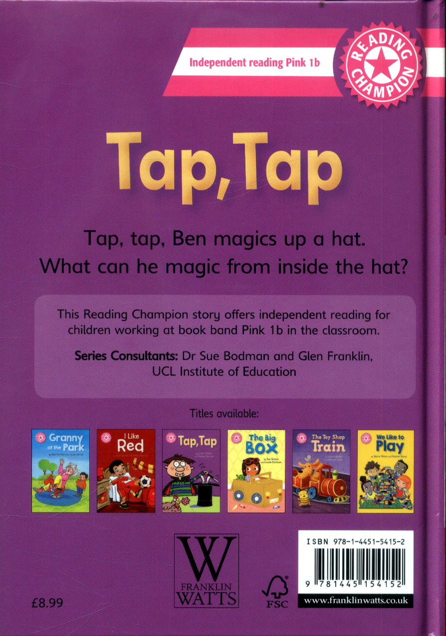 Reading Champion: Tap, Tap by Walter, Jackie (9781445154152) | Browns Books