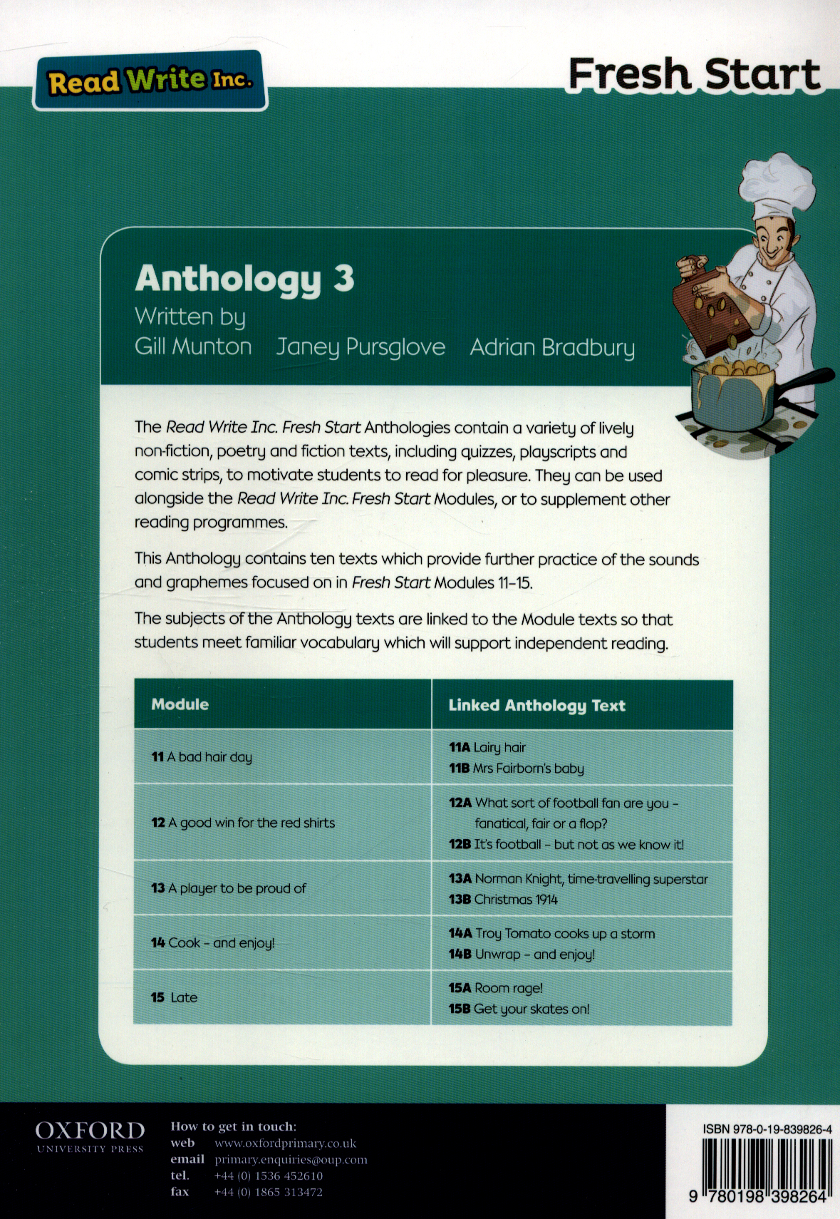 Read Write Inc. fresh start Anthology 3 by Bradbury, Adrian