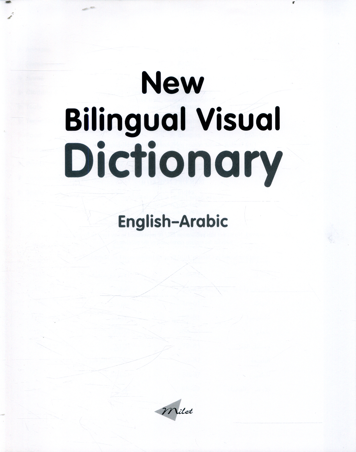 New bilingual visual dictionary EnglishArabic by Turhan, Sedat