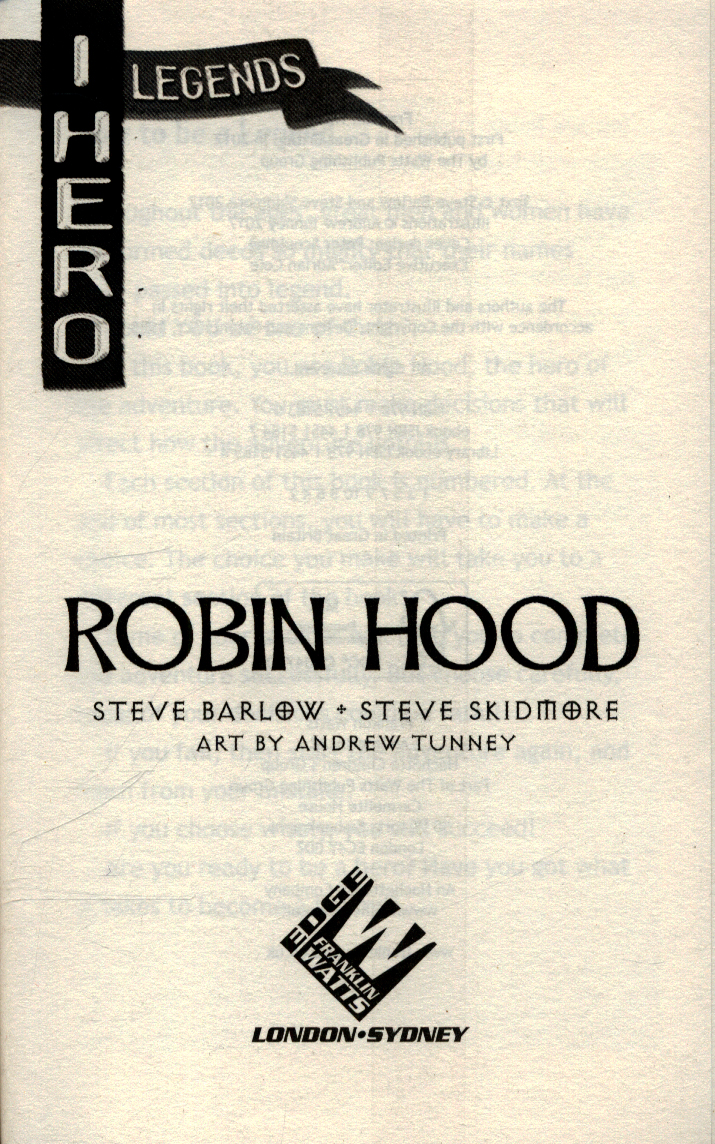 EDGE: I HERO: Legends: Robin Hood by Barlow, Steve (9781445151830 ...