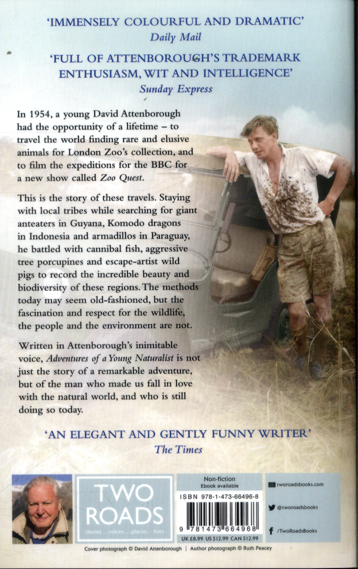 Adventures Of A Young Naturalist By Sir David Attenborough – Good Used Condition (ISBN: 9781473664401)