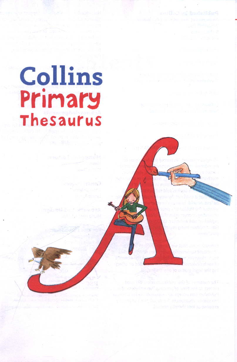 Collins primary thesaurus by Collins Dictionaries (9780008222055