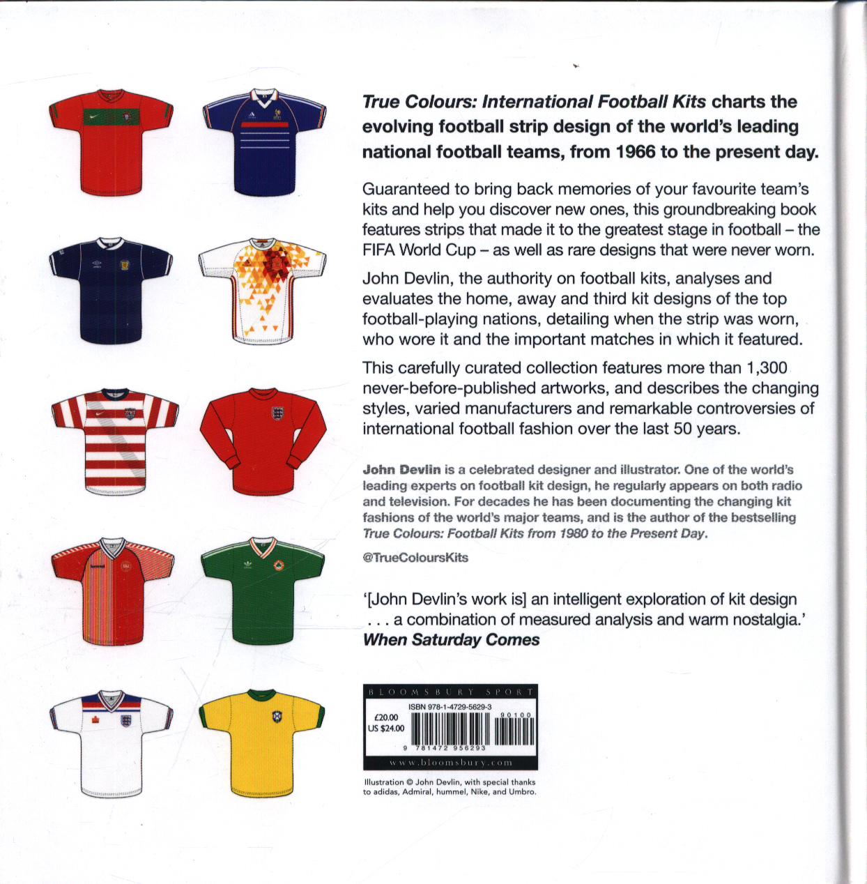 International football kits the illustrated guide by Devlin, John