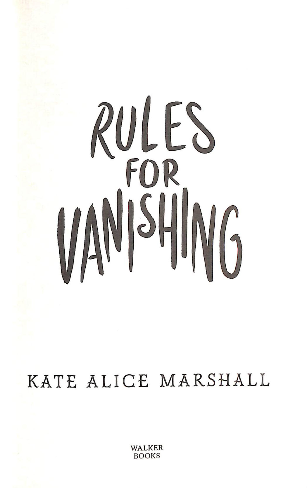 kate alice marshall rules for vanishing kate alice marshall rules for vanishing