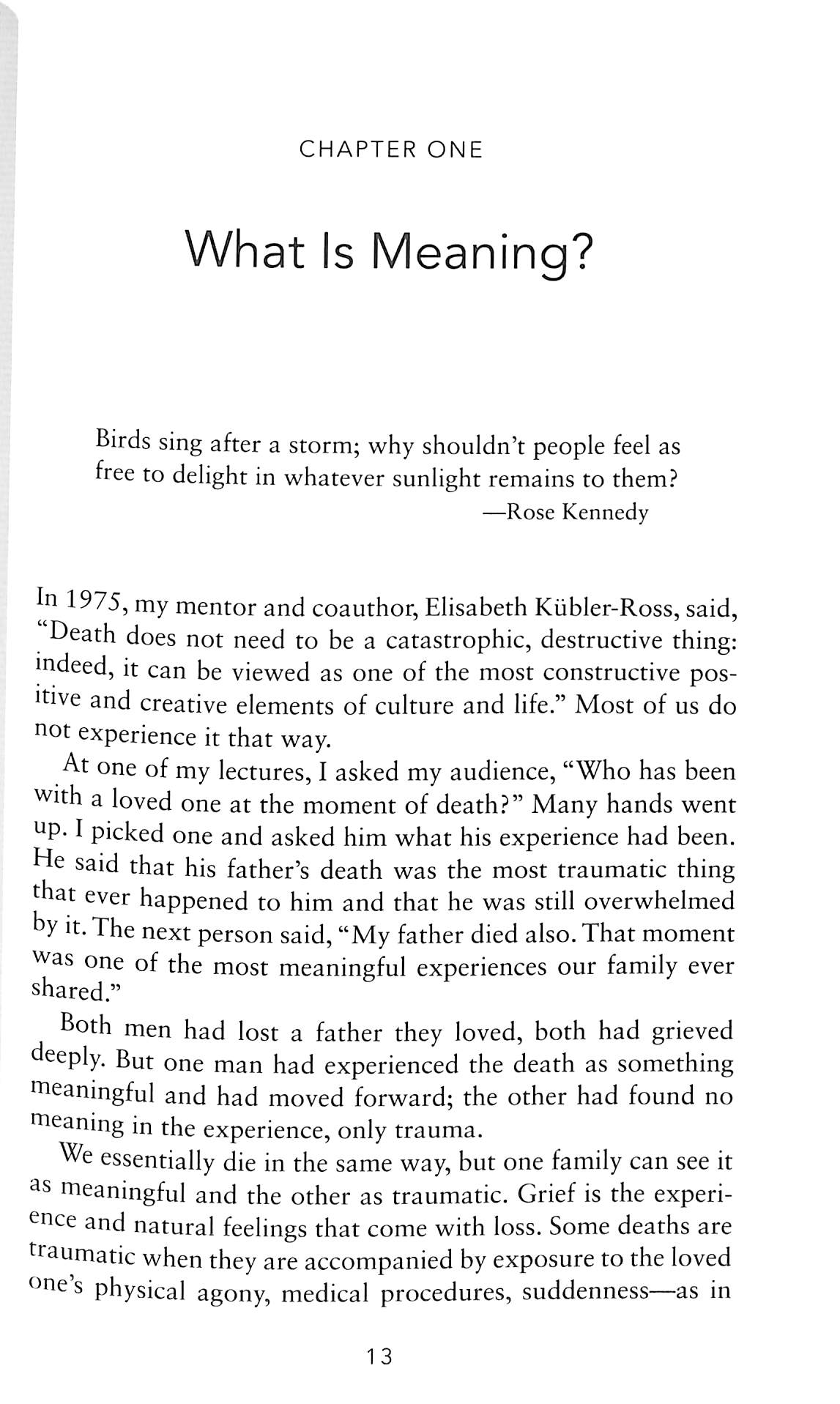 Finding meaning the sixth stage of grief by Kessler