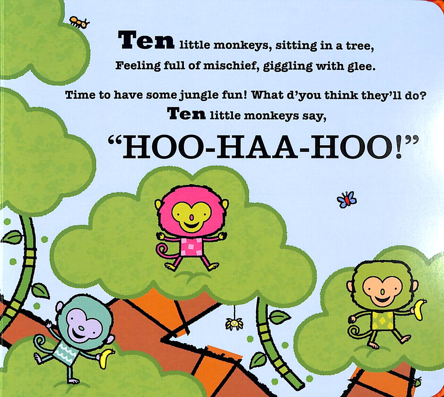 Ten Little Monkeys Board Book