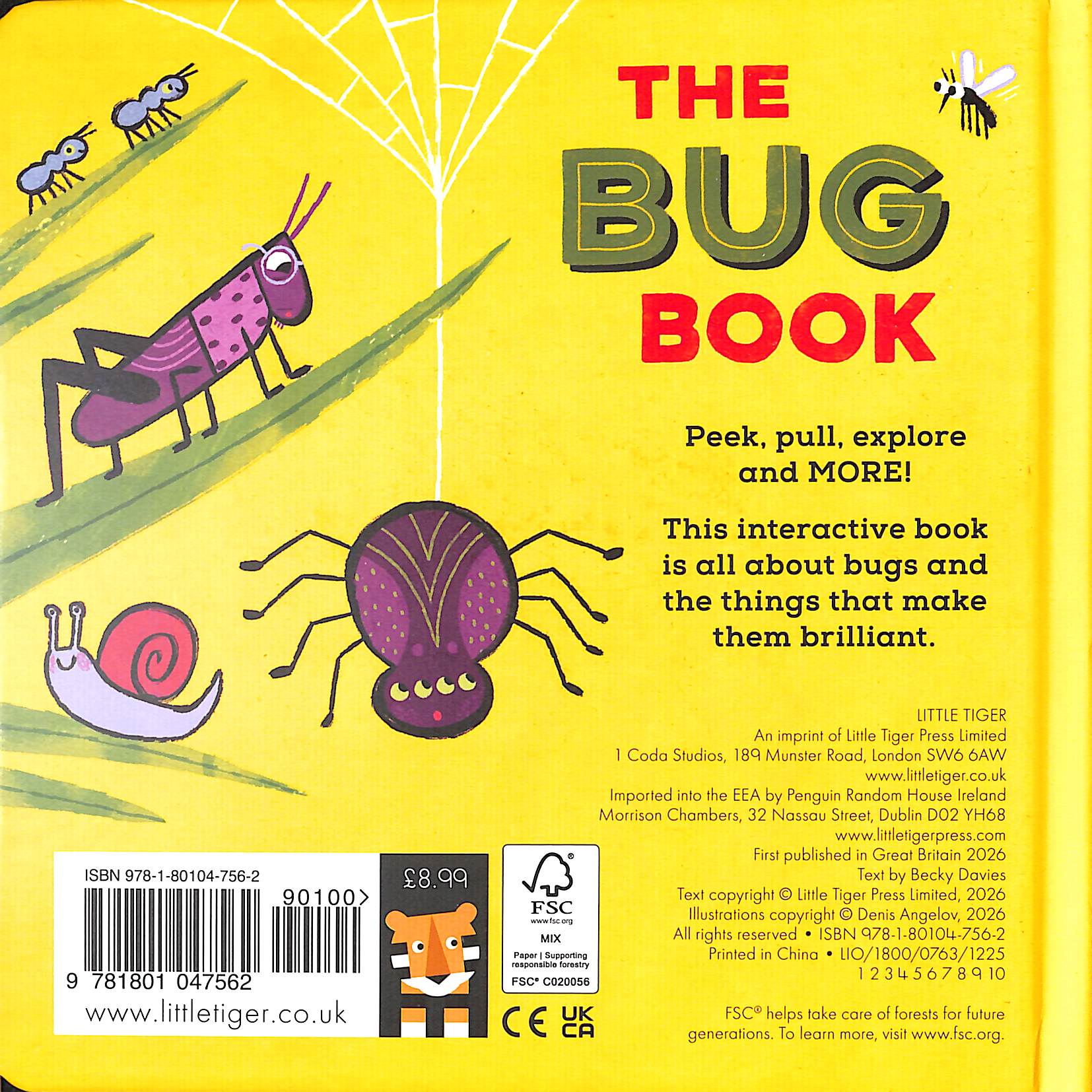 The Bug Book by Davies, Becky (9781801047562) | Browns Books