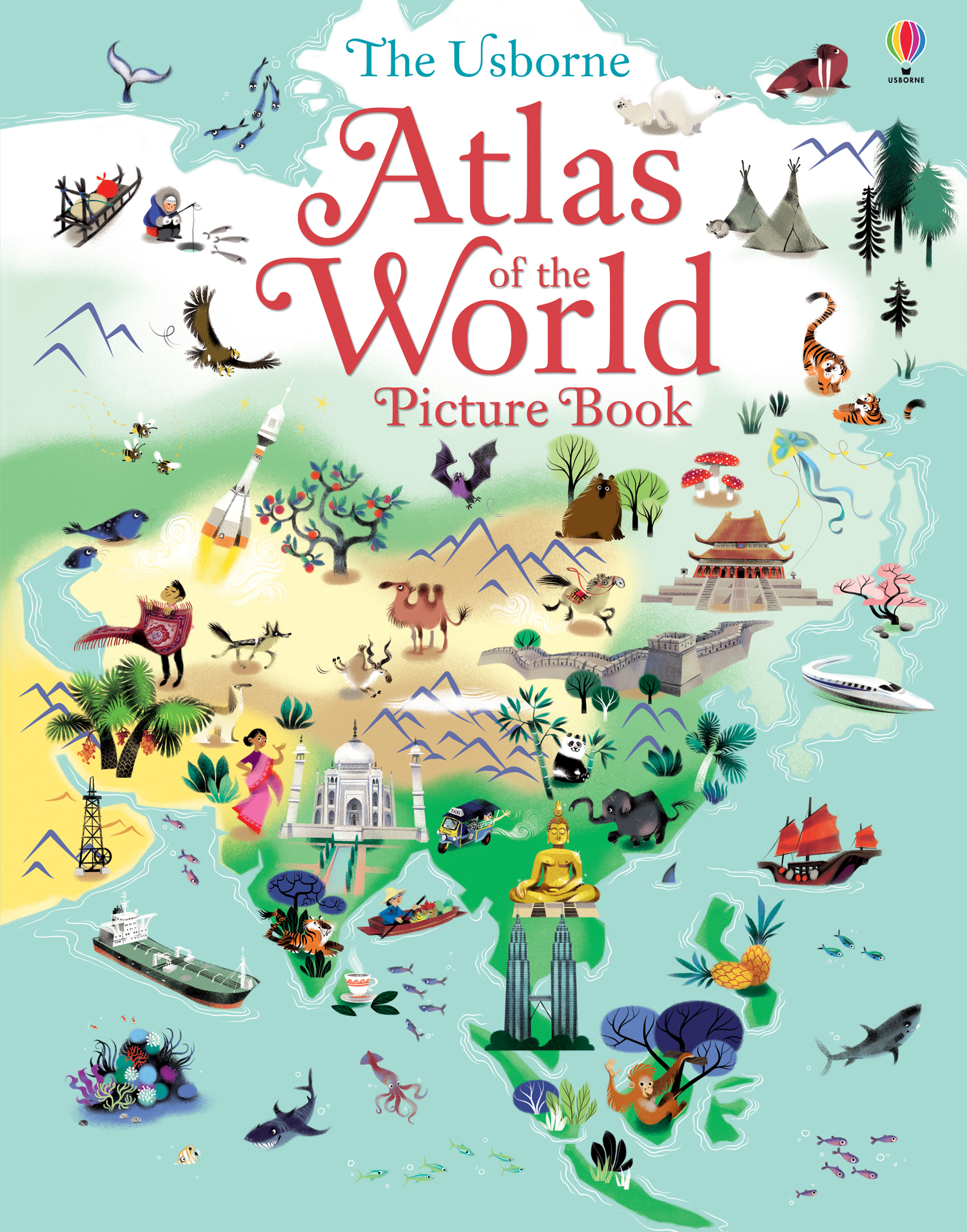 The Usborne atlas of the world picture book by Baer, Sam (9781409599883