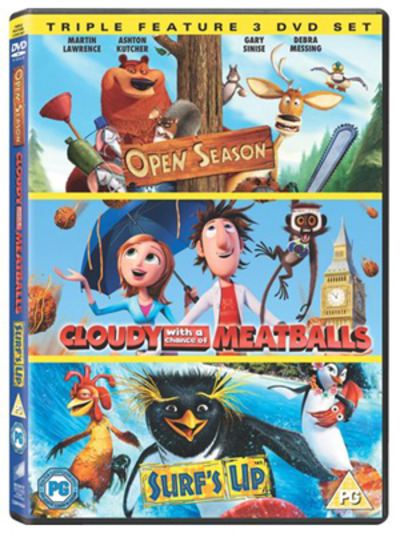 Cloudy with a chance of meatballs/Open season/Surf's up [videorecording]