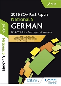 Jacket Image For: German. National 5 2016-17 SQA past papers with answers