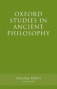 Jacket Image For: Oxford studies in ancient philosophy