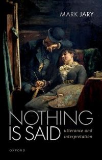 Jacket Image For: Nothing is said