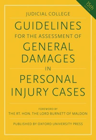 Jacket Image For: Guidelines for the assessment of general damages in personal injury cases
