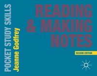 Jacket image for Reading and Making Notes