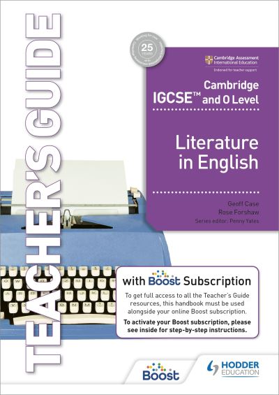 Jacket Image For: Cambridge IGCSE and O level literature in English. Teacher's guide