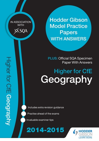 Jacket Image For: Higher Geography 2015/16 SQA Past Paper & Hodder Gibson Model Papers
