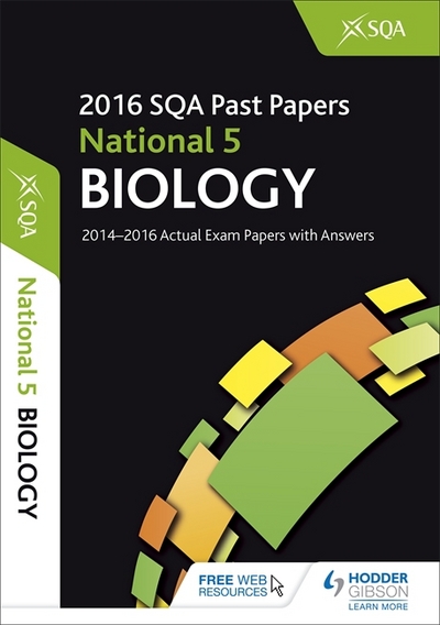 Jacket Image For: National 5 biology 2016-17 SQA past papers with answers