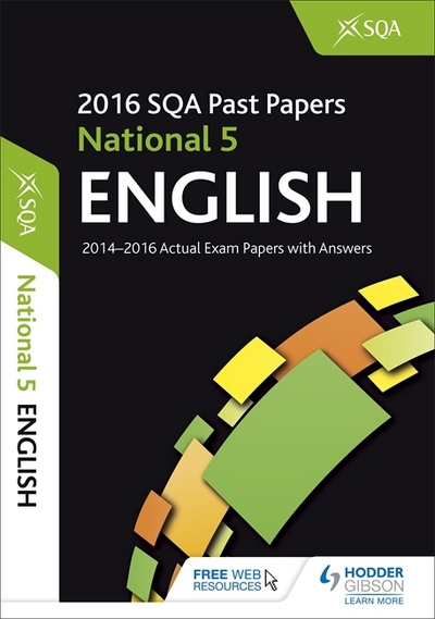 Jacket Image For: National 5 English 2016-17 SQA past papers with answers